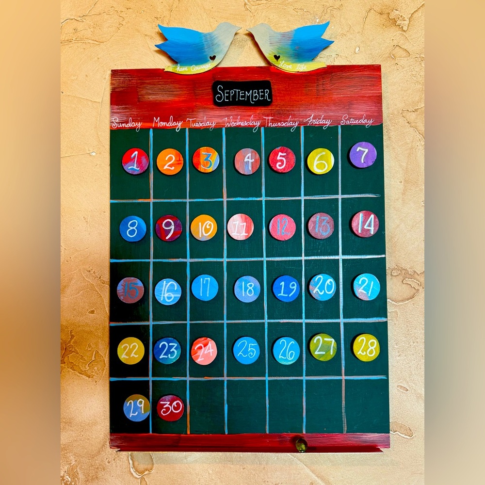 Jes MaHarry Artisan Peace Bird Calendar